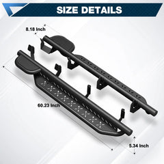 LC 76 Running Boards Side Steps Fit 2007-2023 Toyota Land Cruiser LC 76