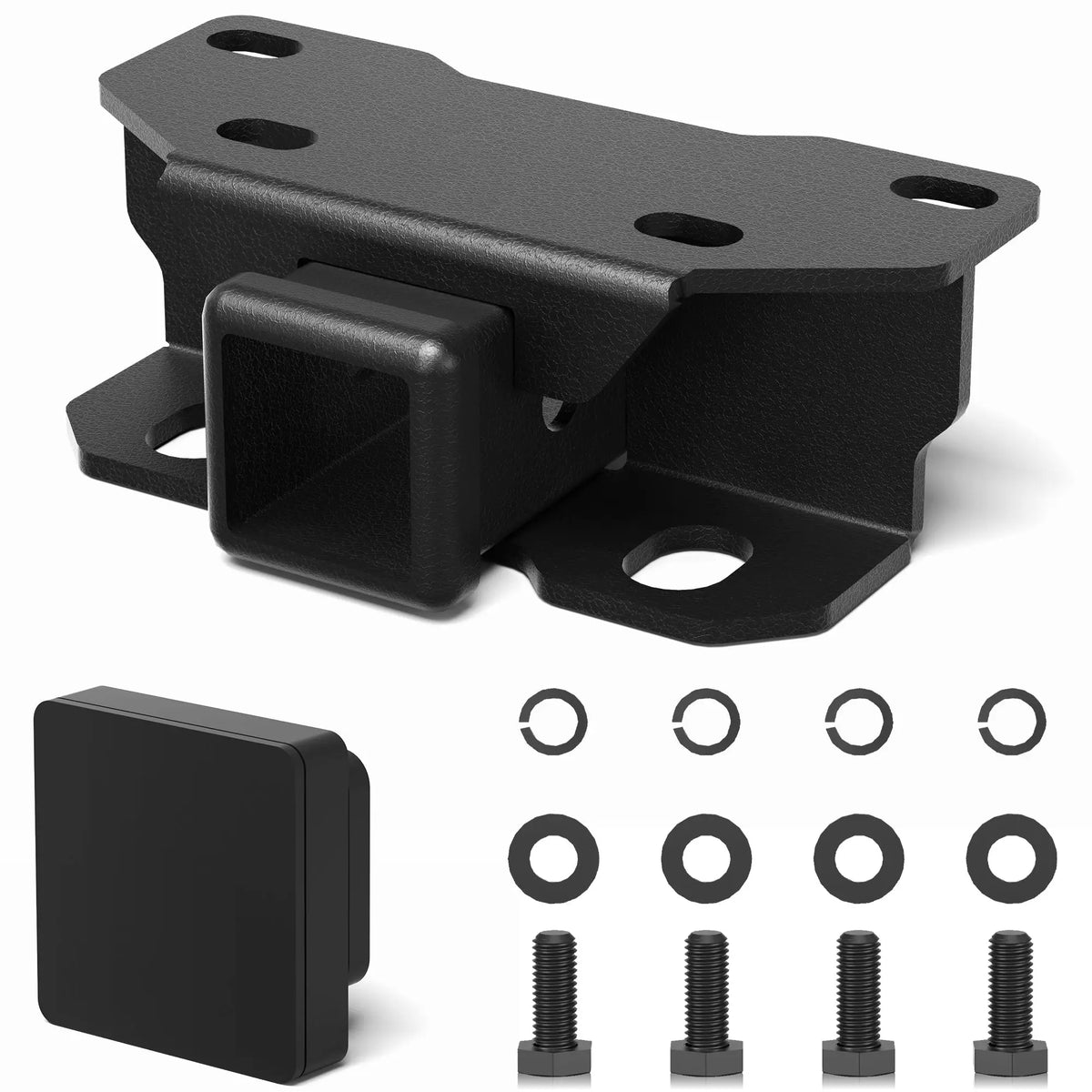 Lexus GX 460 Trailer Hitch 2-Inch Receiver Class 3 Tow Hitch Compatible 2010–2024 GX460 with Cover Black Powder Coated - POFENZE