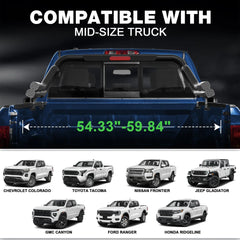 Mid-Size Truck Chase Rack Roll Bar for Pickup Trucks Adjustable Fit Cargo Rack - POFENZE
