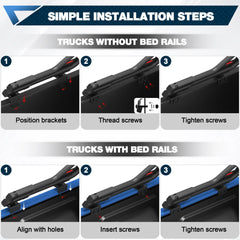 Mid-Size Truck Chase Rack Roll Bar for Pickup Trucks Adjustable Fit Cargo Rack - POFENZE