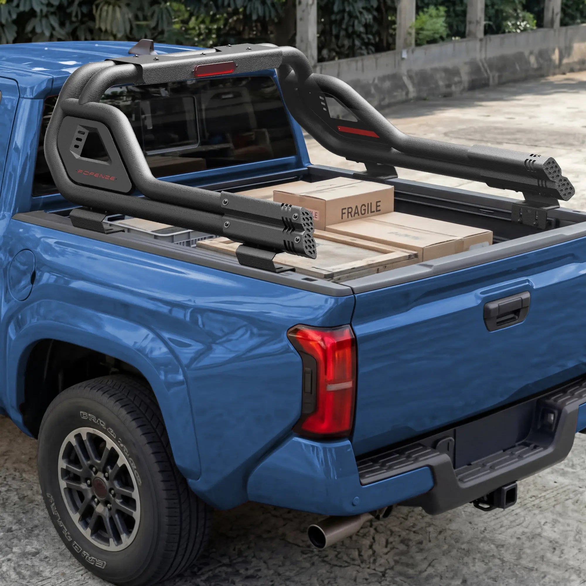 Mid-Size Truck Chase Rack Roll Bar for Pickup Trucks Adjustable Fit Cargo Rack - POFENZE