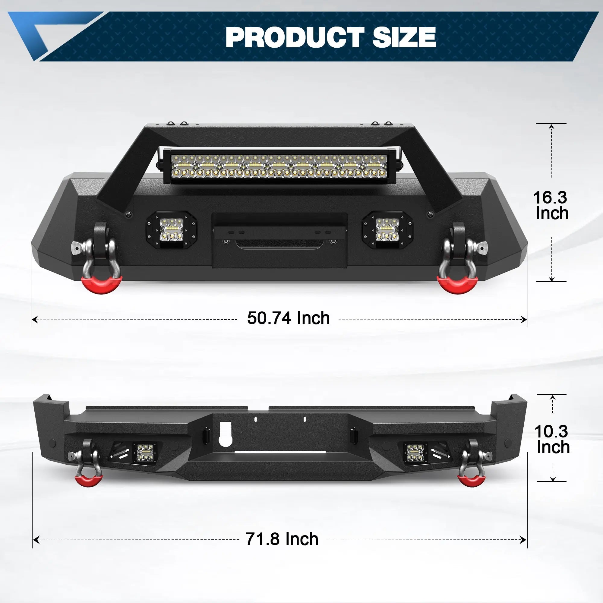 Nissan Frontier Front Bumper and Rear Bumper for 2022 2023 2024 Nissan Frontier - POFENZE