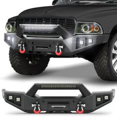 POFENZE Front Bumper for 1997-2004 Dodge Dakota and 1998–2003 Dodge Durango POFENZE 