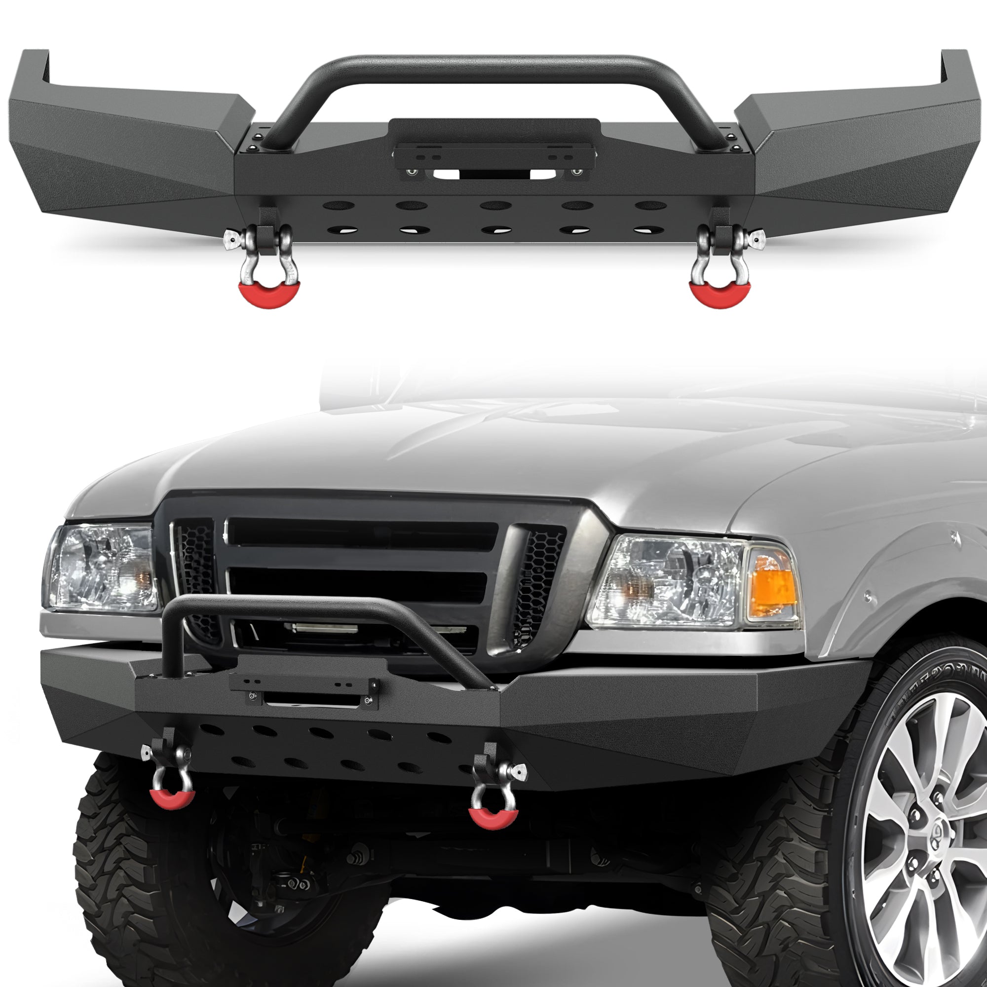 POFENZE Front Bumper for 1998-2011 Ford Ranger POFENZE 