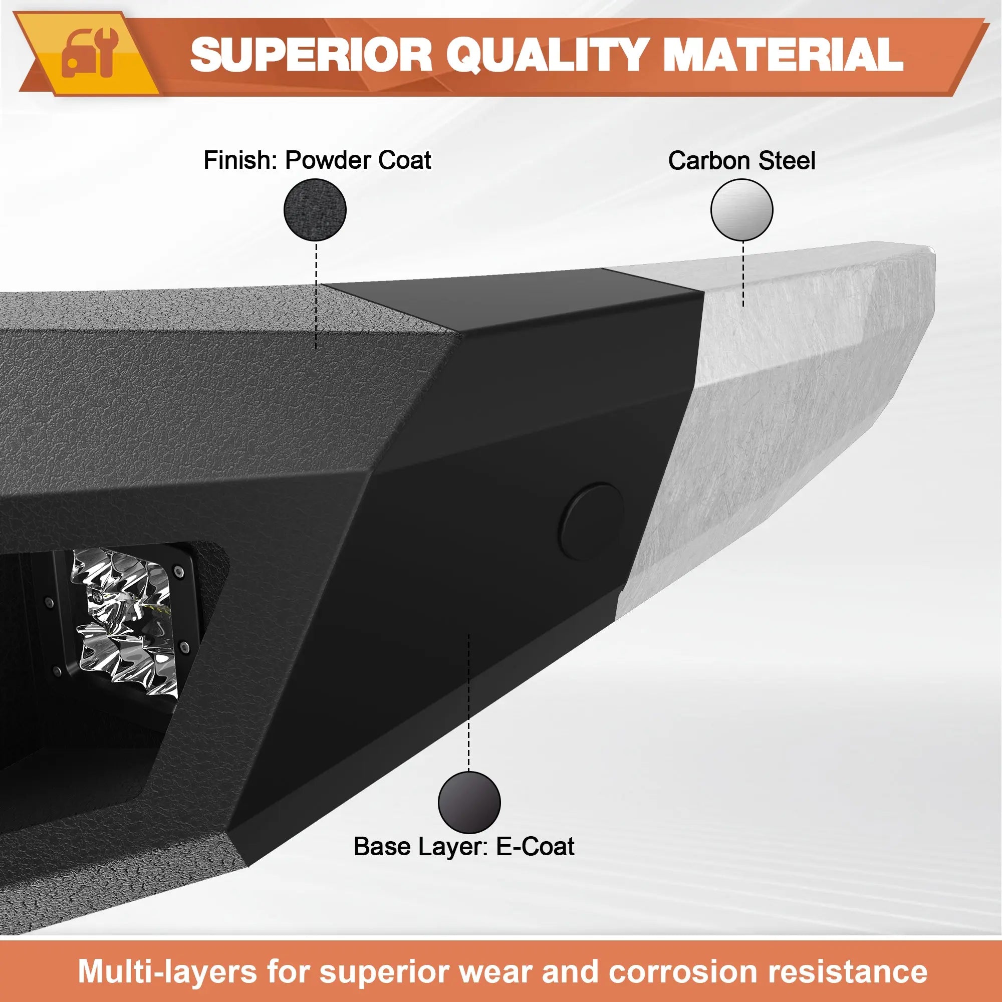 POFENZE Heavy Duty Silverado Front and Rear Bumper with Winch Plate for 2014-2015 Silverado 1500 Truck Bumpers Fit Silverado 1500 POFENZE