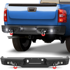 POFENZE Rear Bumper for 2007-2013 Chevy Silverado 1500/GMC Sierra 1500 POFENZE 