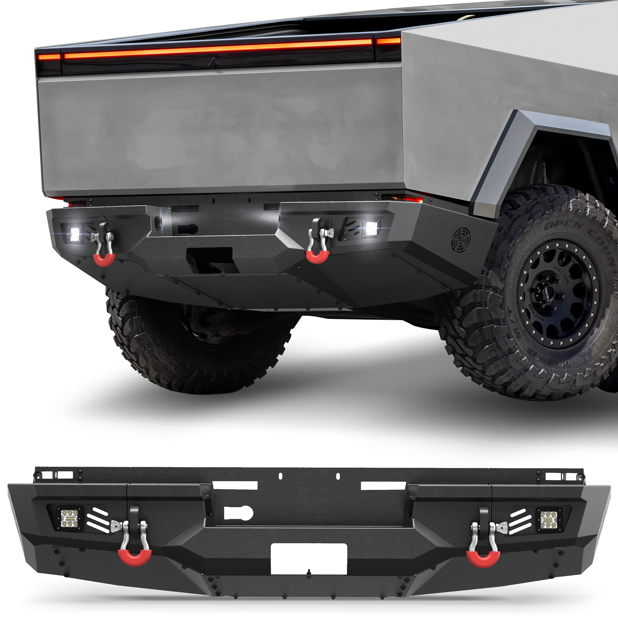 POFENZE Rear Bumper for 2024 2025 2026 Tesla Cybertruck POFENZE 