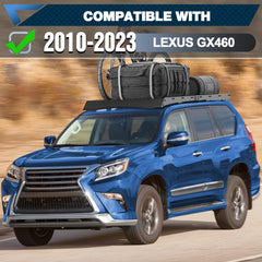 POFENZE Roof Rack for 2010-2023 Lexus GX460, Steel Cargo Roof Rack with Wind Deflector, Drill-On POFENZE 