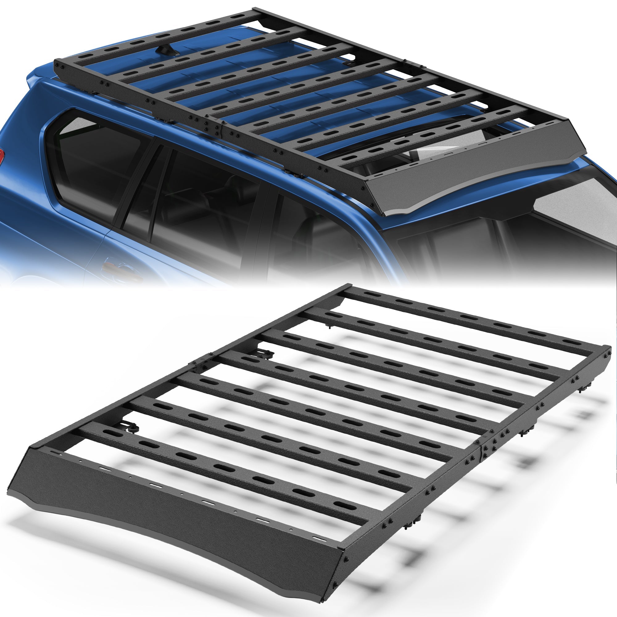 POFENZE Roof Rack for 2010-2023 Lexus GX460, Steel Cargo Roof Rack with Wind Deflector, Drill-On POFENZE 