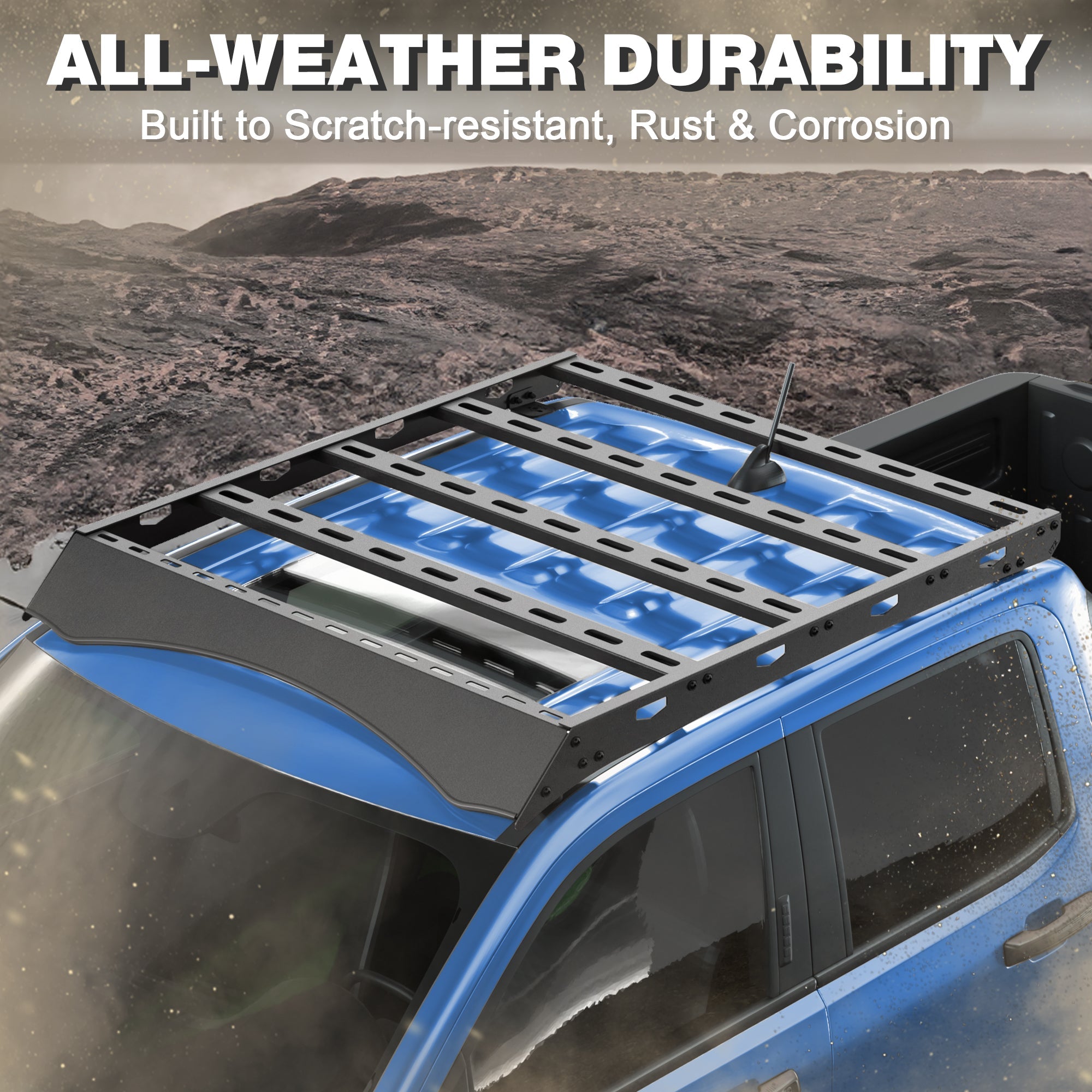 POFENZE Roof Rack for 2022-2025 Ford Maverick, Full Platform Steel Roof Rack, Drill-On, 800 lbs Static Capacity POFENZE 
