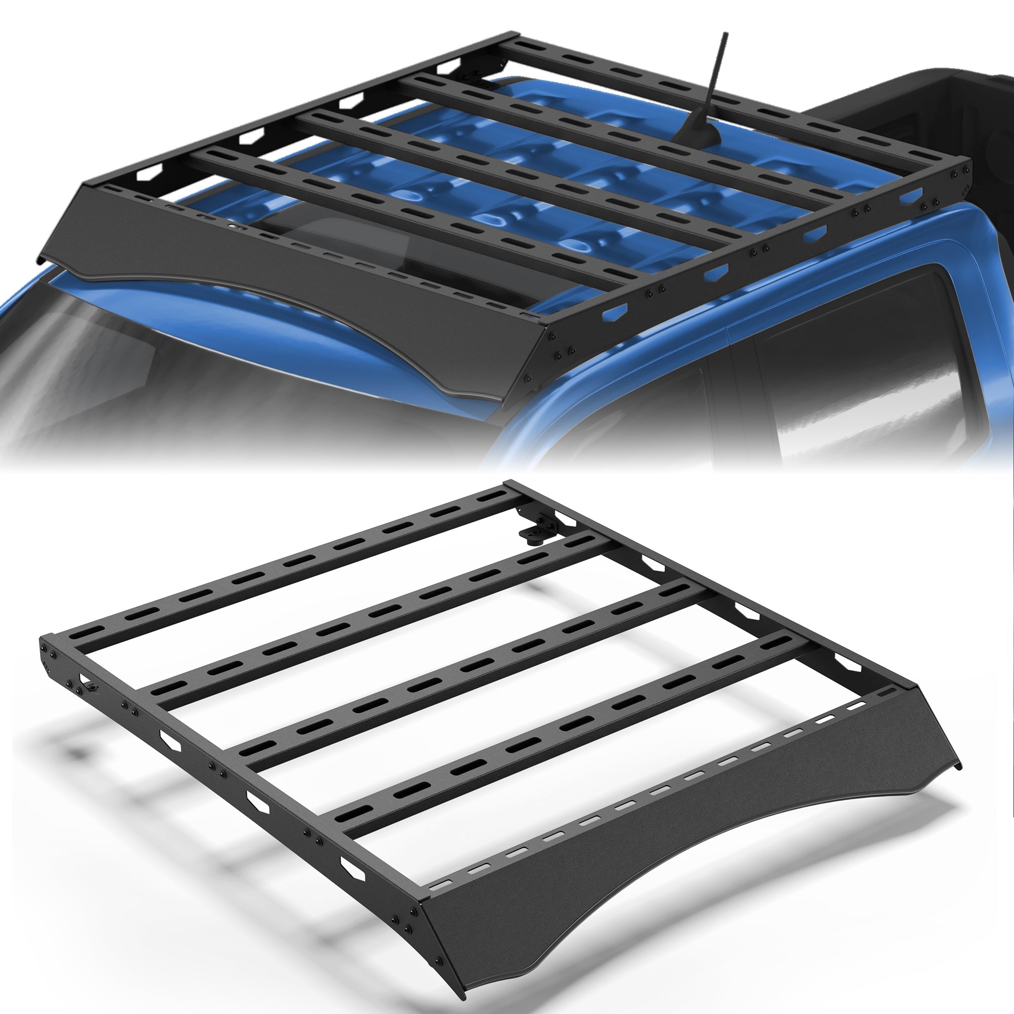 POFENZE Roof Rack for 2022-2025 Ford Maverick, Full Platform Steel Roof Rack, Drill-On, 800 lbs Static Capacity POFENZE 