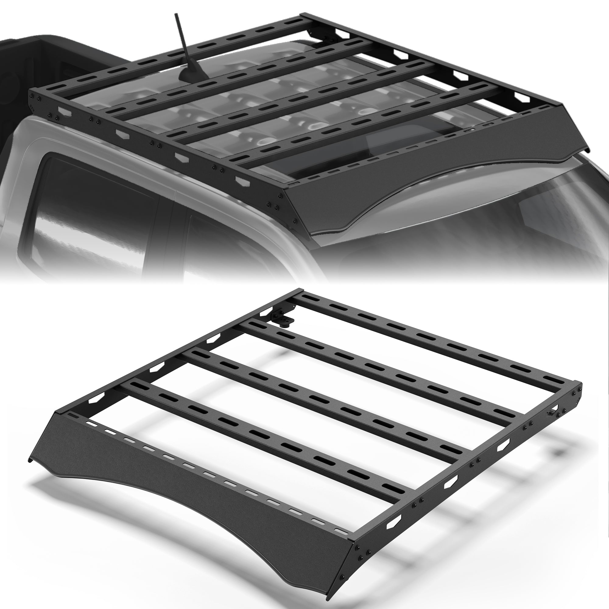 POFENZE Roof Rack for 2022-2025 Ford Maverick, Full Platform Steel Roof Rack, Drill-On, 800 lbs Static Capacity POFENZE 