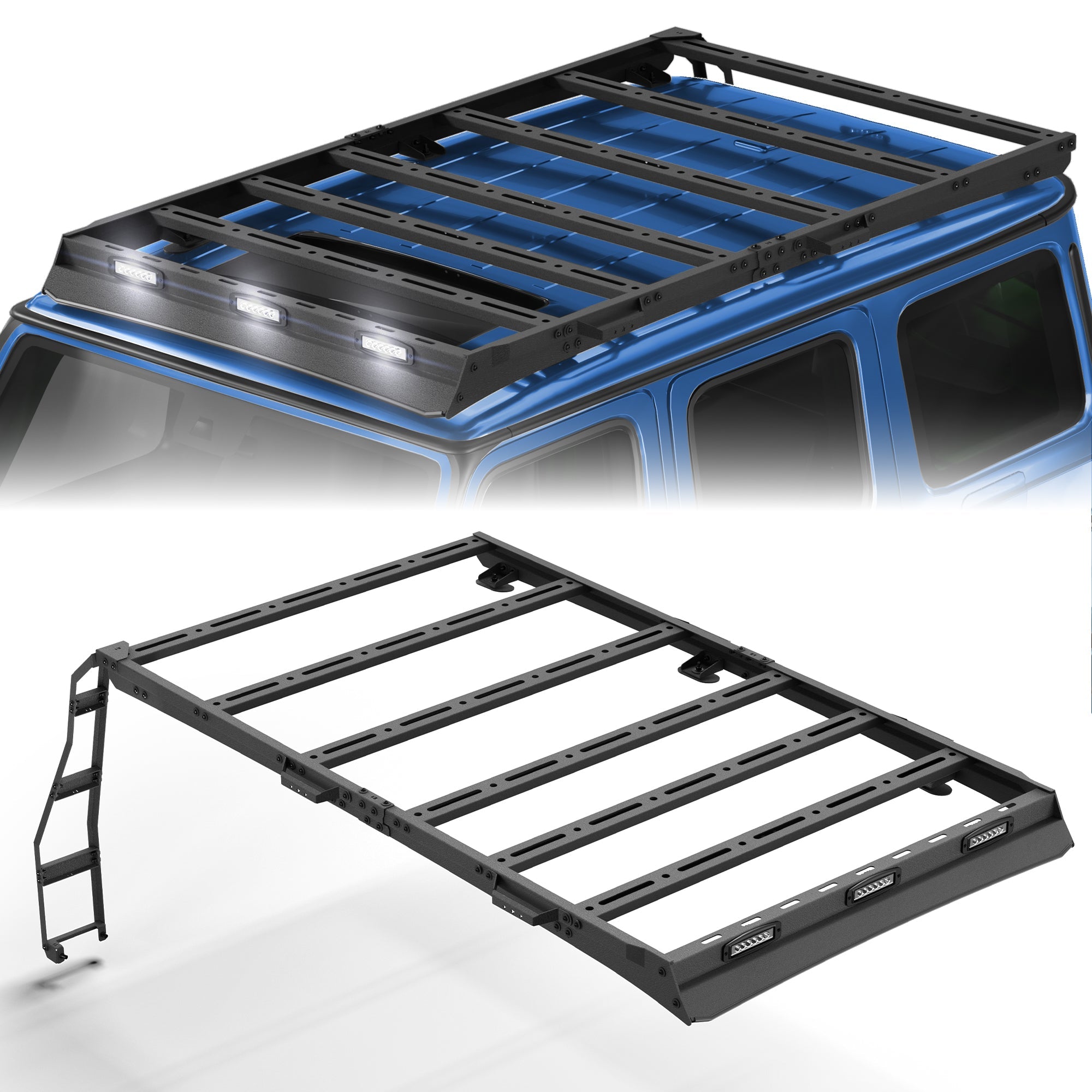 POFENZE Roof Rack with Ladder for 2019–2026 Mercedes-Benz G-Class G500 G550 G63 POFENZE 