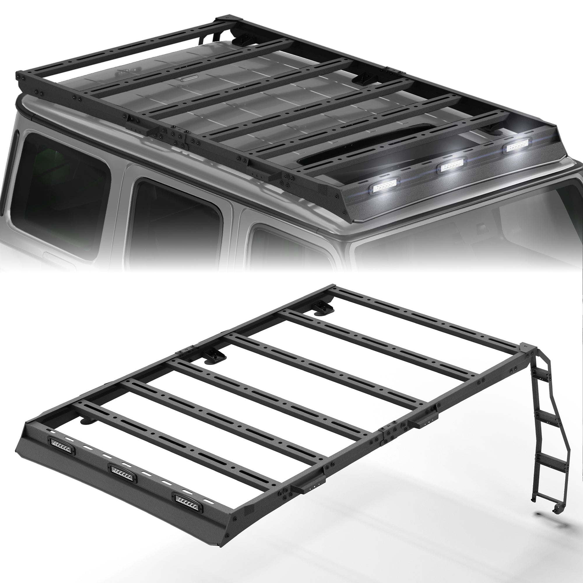 POFENZE Roof Rack with Ladder for 2019–2026 Mercedes-Benz G-Class G500 G550 G63 POFENZE 