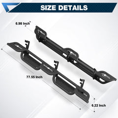 POFENZE Running Boards Side Steps for 2007-2018 Chevy Silverado & GMC Sierra 1500/2500HD/3500HD Extended Cab POFENZE 