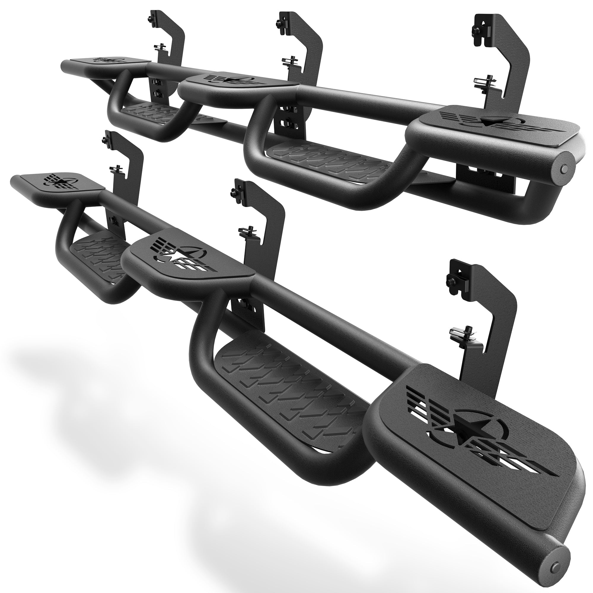 POFENZE Running Boards Side Steps for 2007-2018 Chevy Silverado & GMC Sierra 1500/2500HD/3500HD Extended Cab POFENZE 