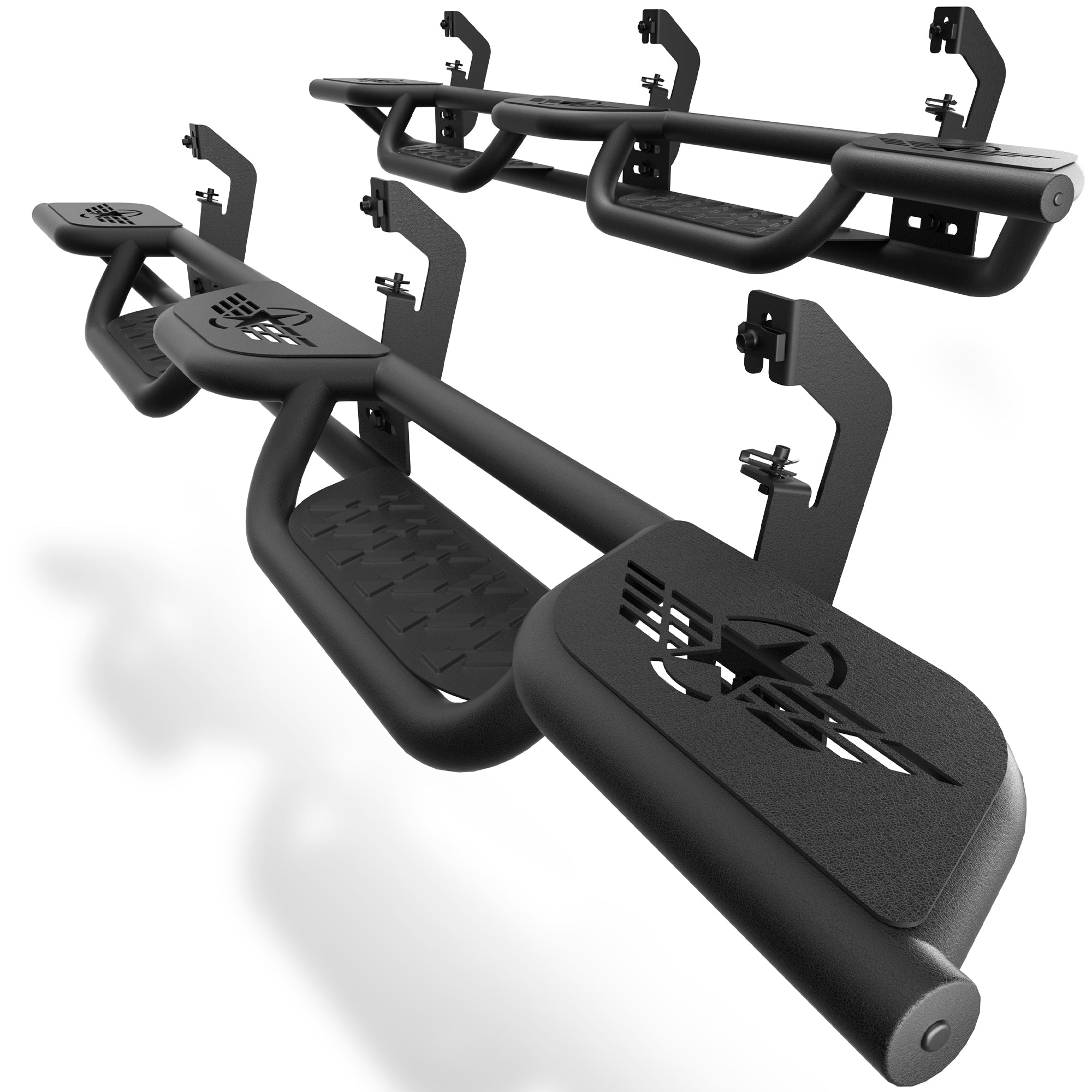 POFENZE Running Boards Side Steps for 2007-2018 Chevy Silverado & GMC Sierra 1500/2500HD/3500HD Extended Cab POFENZE 