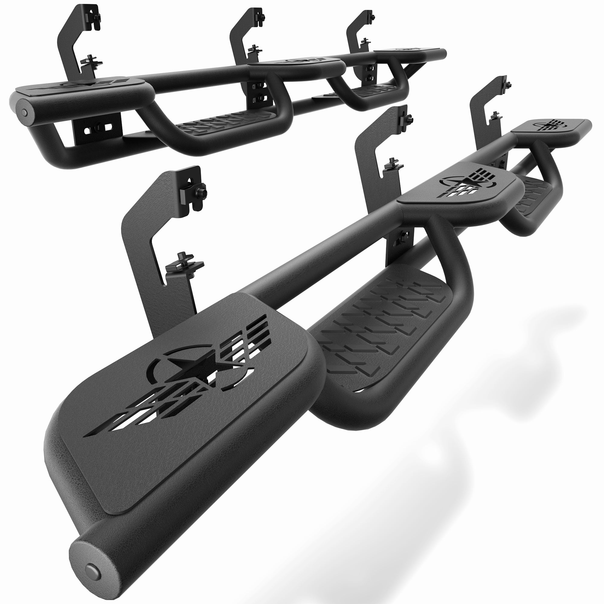 POFENZE Running Boards Side Steps for 2007-2018 Chevy Silverado & GMC Sierra 1500/2500HD/3500HD Extended Cab POFENZE 