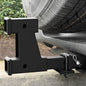 POFENZE Trailer Hitch for 2 Inch Receiver Adjustable 7.3"-9.3" Extension with Hitch Receiver with 5/8 inch Bolt Nut Clip 4000 lbs Matte Black POFENZE