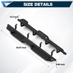 POFENZE Tundra Running Boards for 2022 2023 2024 2025 2026 Toyota Tundra Crew Max with 4 Full-Size Doors