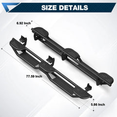 Ram Running Boards for 2009-2025 Ram 1500/2500/3500 Crew Cab POFENZE 
