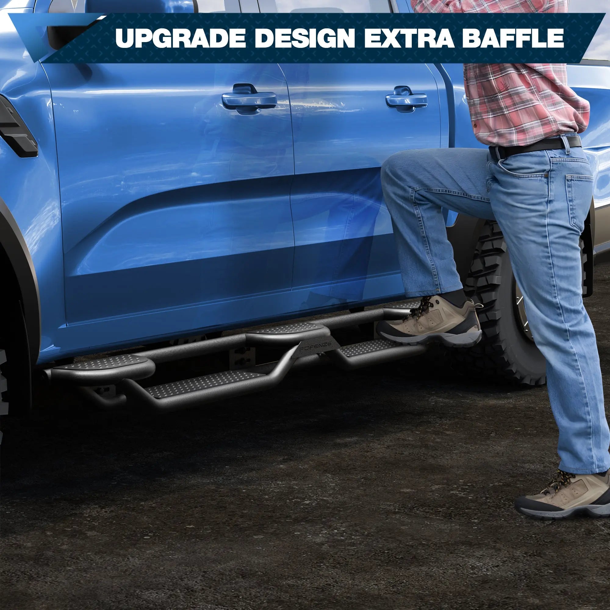 Ranger Running Boards Side Steps Fit 2019-2026 Ford Ranger POFENZE 