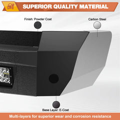 Rear Bumper Compatible with Ram 1500 2021-2024 Textured Black Pickup Truck Bumper for Ram 1500 POFENZE