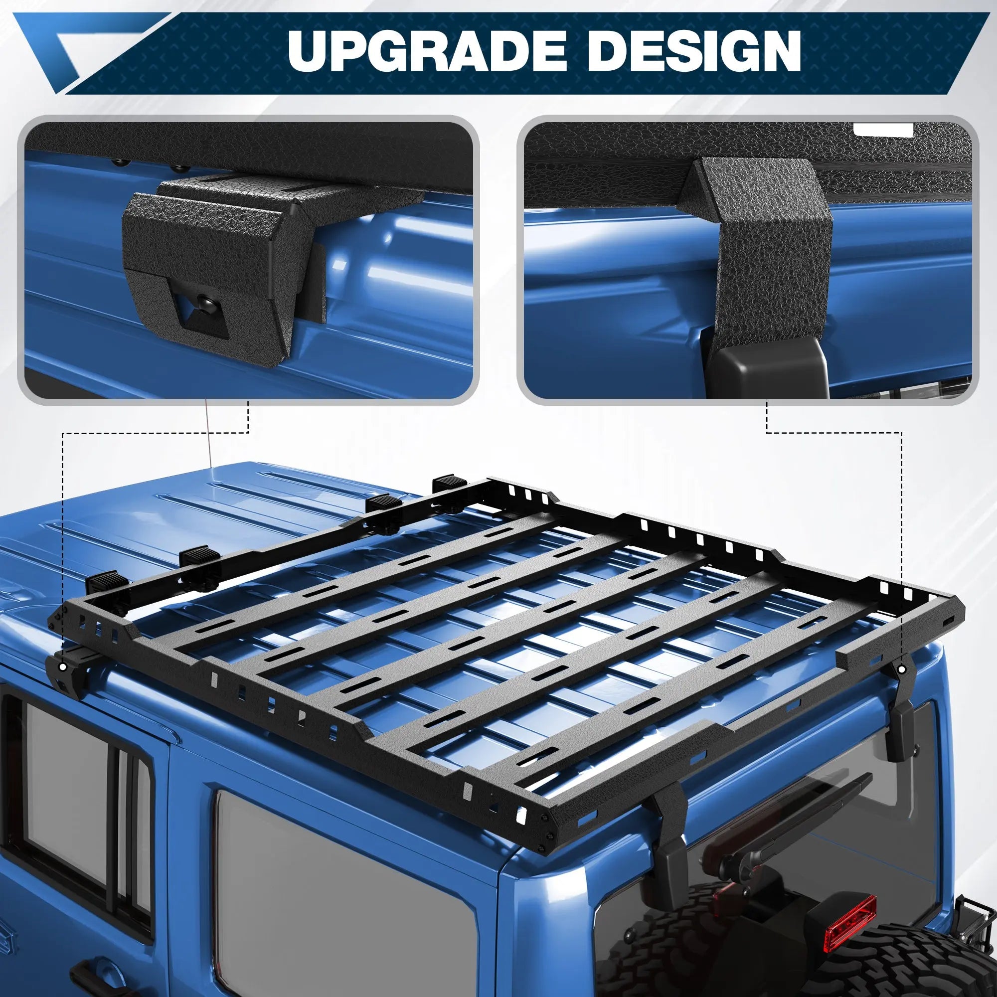 Roof Rack Cargo Basket for 2007-2018 Jeep Wrangler JK Unlimited 4-Door Hardtop Heavy Duty Steel Luggage Carrier POFENZE