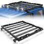 Roof Rack Cargo Basket for 2019-2024 Jeep Wrangler JL Unlimited 4-Door Hardtop Heavy Duty Steel Luggage Carrier POFENZE