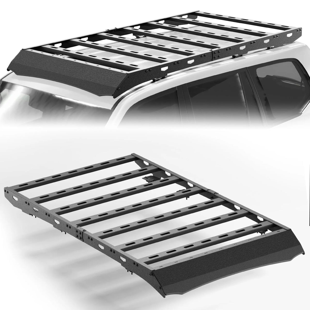 Roof Rack Compatible for 2003-2009 GX470 Heavy Duty Basket Cargo Carriers POFENZE