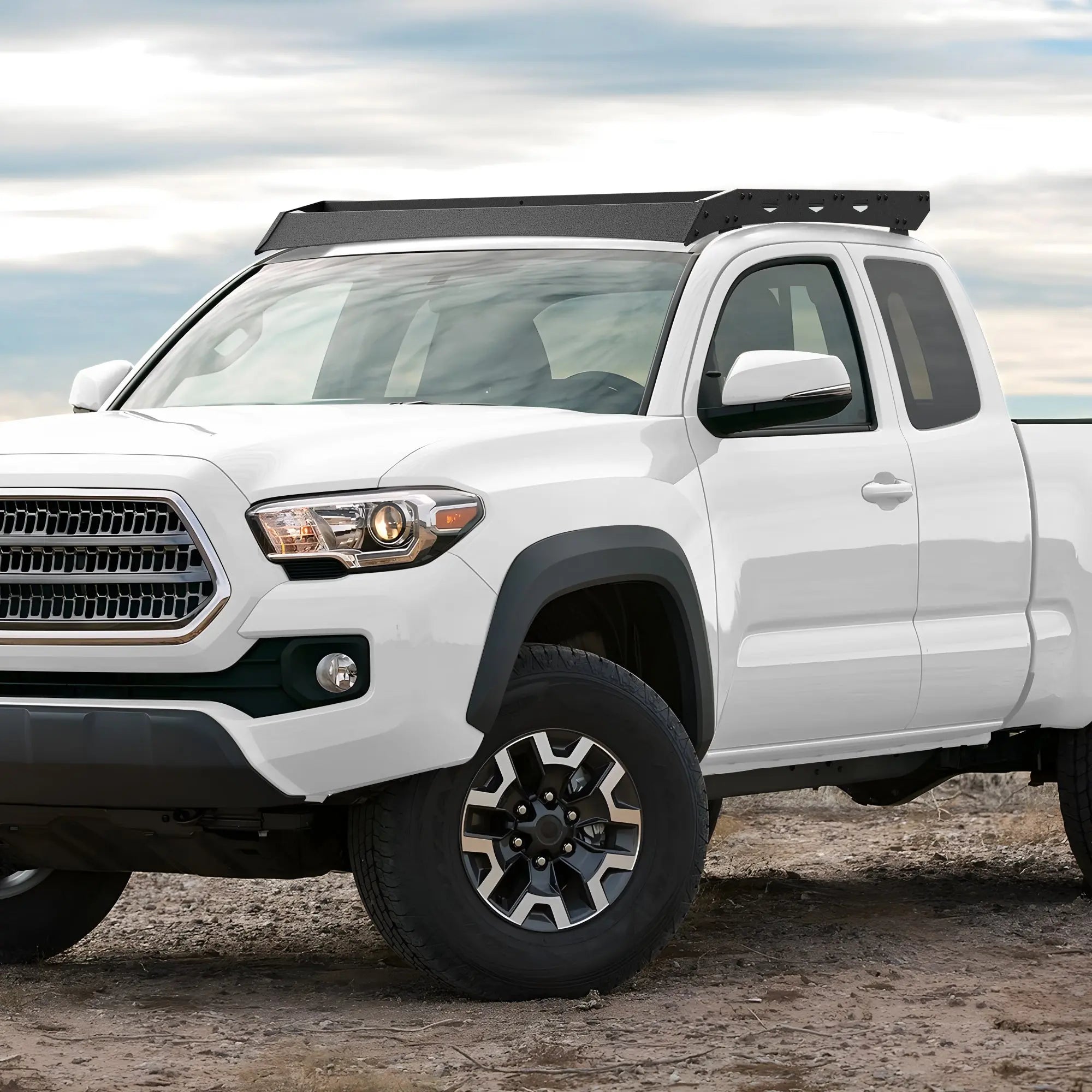 Roof Rack Compatible with 2th Gen 2005-2023 Toyota Tacoma Access Cab M6 Bolt Installation,Cargo Carrier (for 2 Door) POFENZE