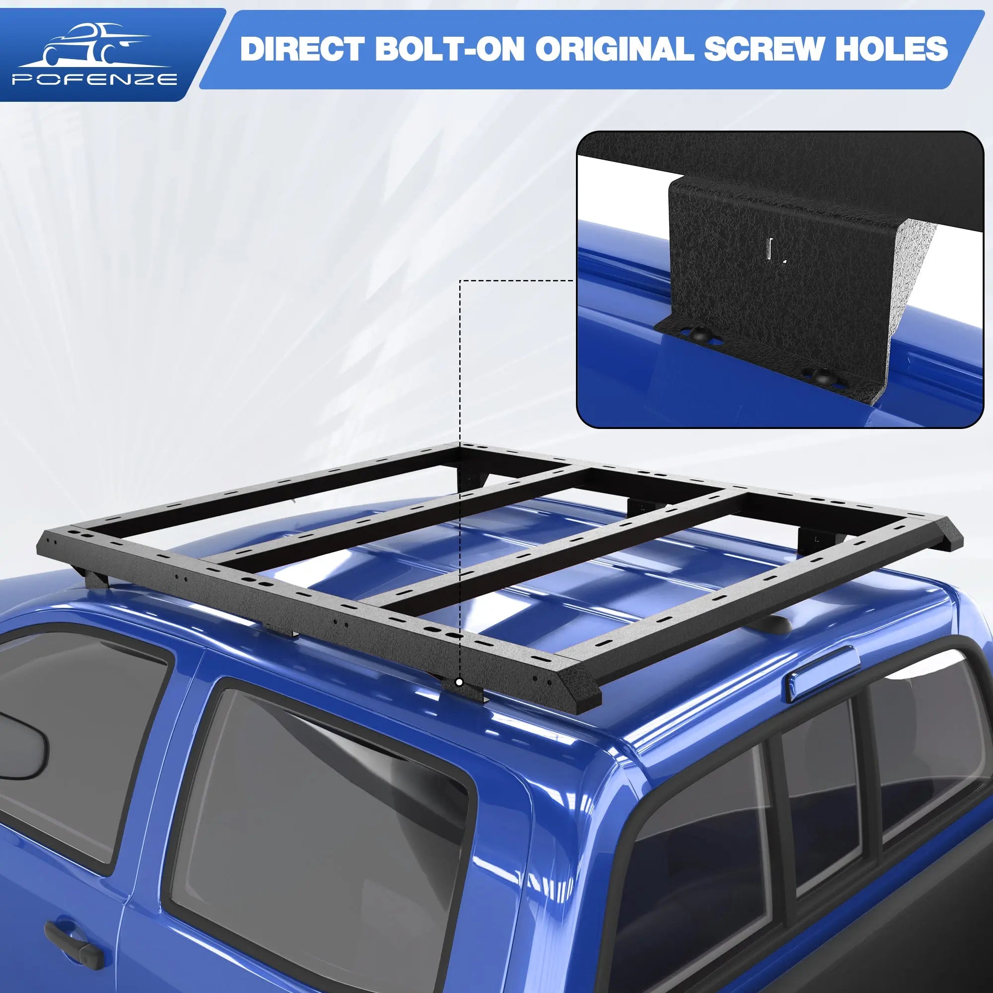 Roof Rack Cross Bars Compatible with 2005-2021 Toyota Tacoma POFENZE