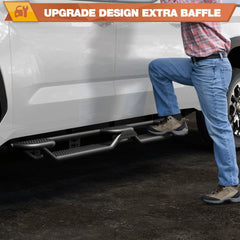 Running Boards Side Steps Compatible with 2022 2023 2024 2025 2026 Toyota Tundra Crew Max Cab - POFENZE