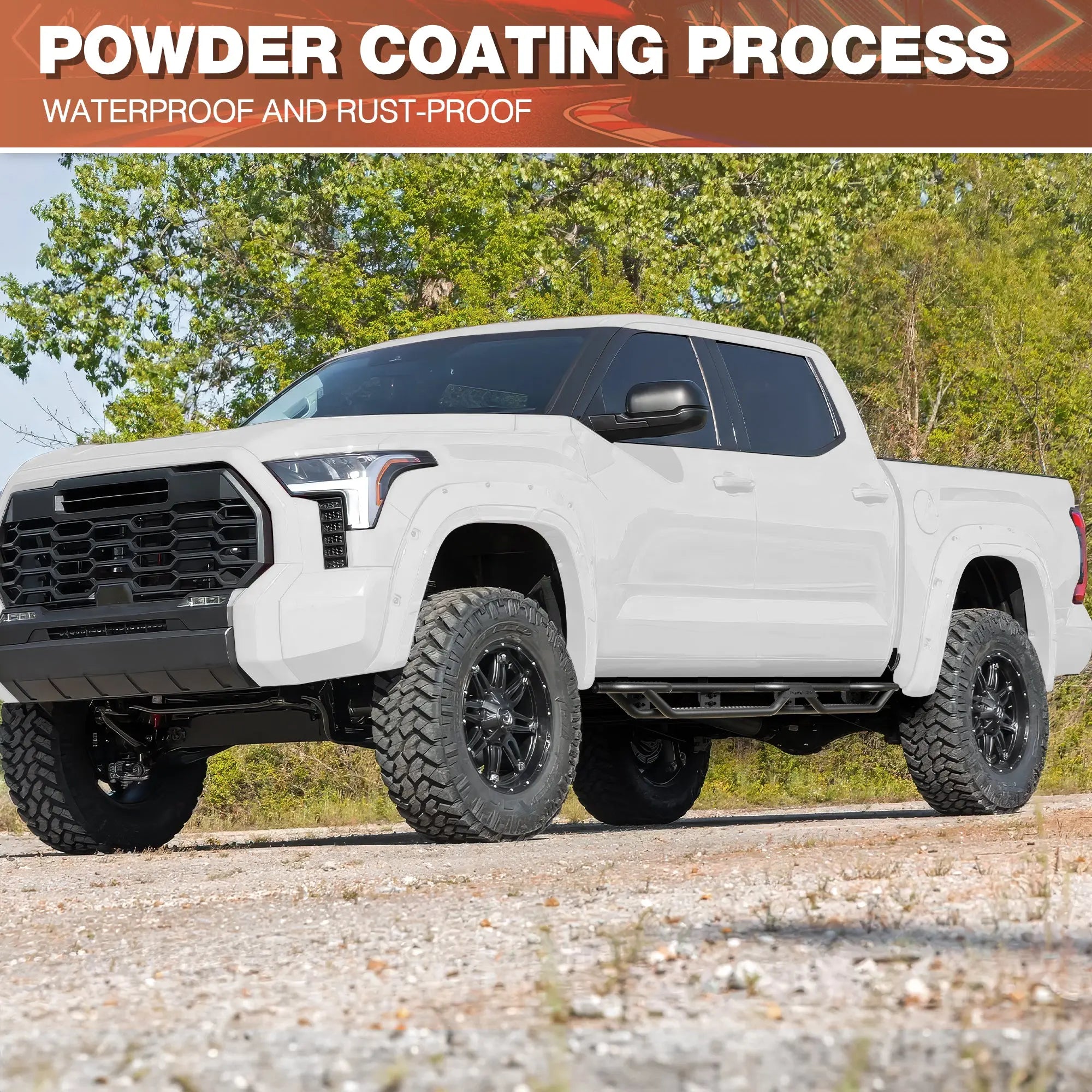 Running Boards Side Steps Compatible with 2022 2023 2024 2025 2026 Toyota Tundra Crew Max Cab - POFENZE