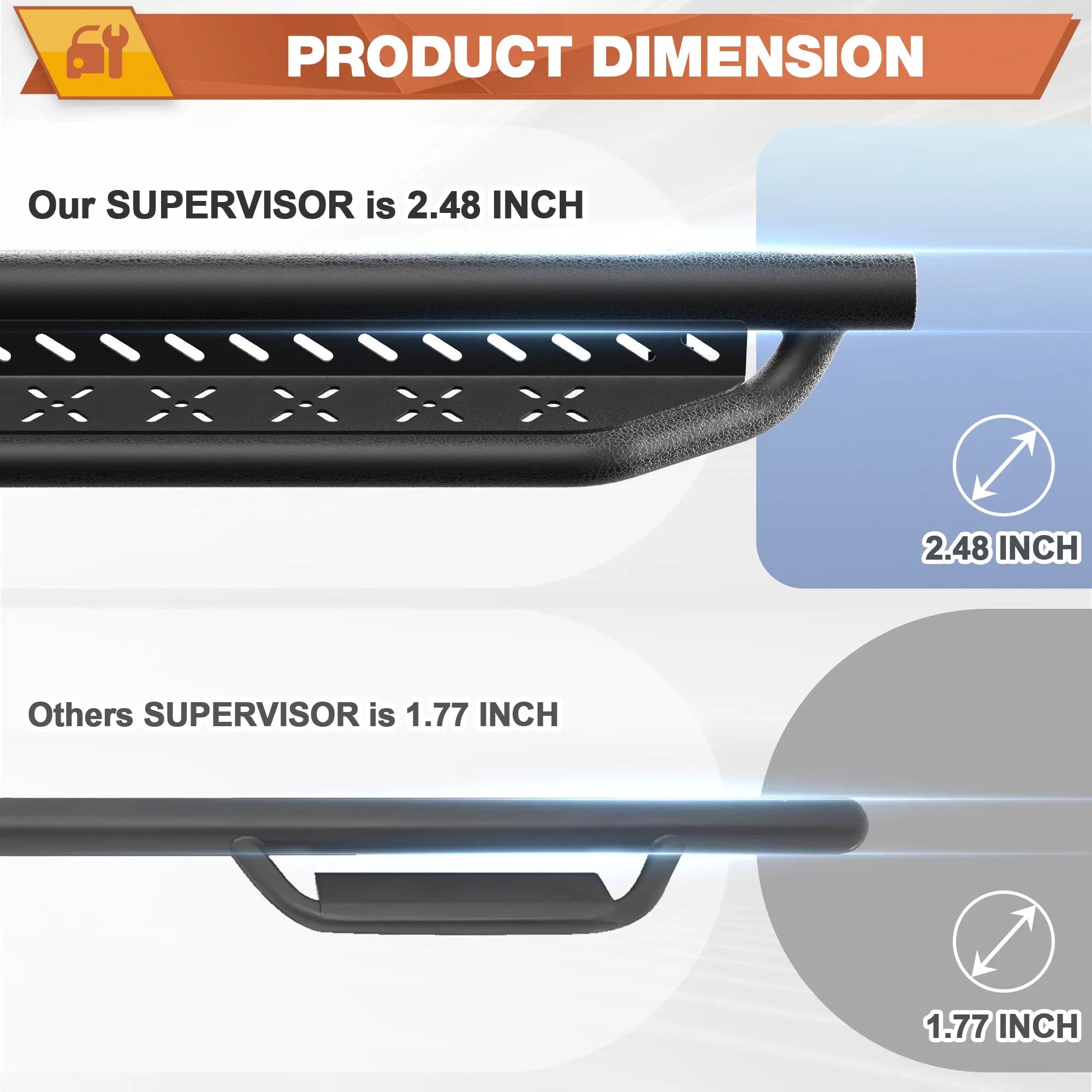 Running Boards Side Steps for 2006-2014 GMC Yukon XL Black Step Bars POFENZE