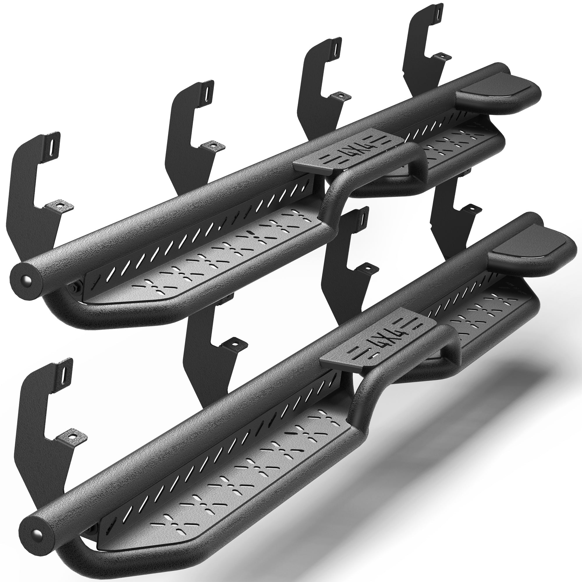 POFENZE Running Boards for 2019-2025 Chevy Silverado 1500 & GMC Sierra 1500 – Black Side Steps Step Bars