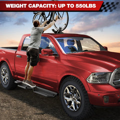 Running Boards Two Raised Step for 2009-2018 Dodge Ram 1500 (Including 2019-2025 Classic), 2010-2025 Ram 2500/3500 Crew Cab POFENZE
