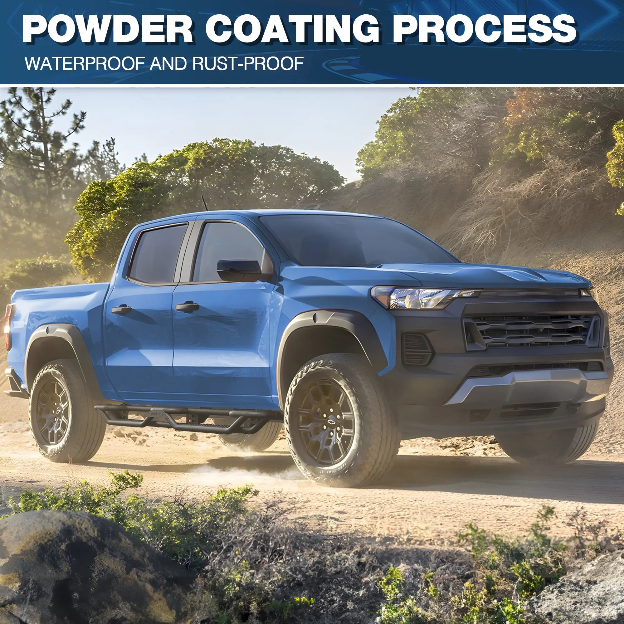 Running Boards for 2015–2026 Chevy Colorado & GMC Canyon Crew Cab POFENZE 