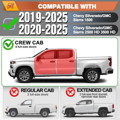 Running Boards for Chevy Silverado & GMC Sierra Crew Cab 2019-2025 - POFENZE