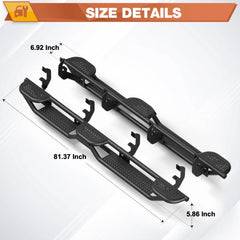 Running Boards for Chevy Silverado & GMC Sierra Crew Cab 2019-2025 - POFENZE