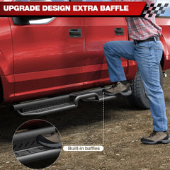 Running Boards for Ford F150 2015-2025 and  Nerf Bars for Trucks F250 F350 2017-2025 4 Doors POFENZE
