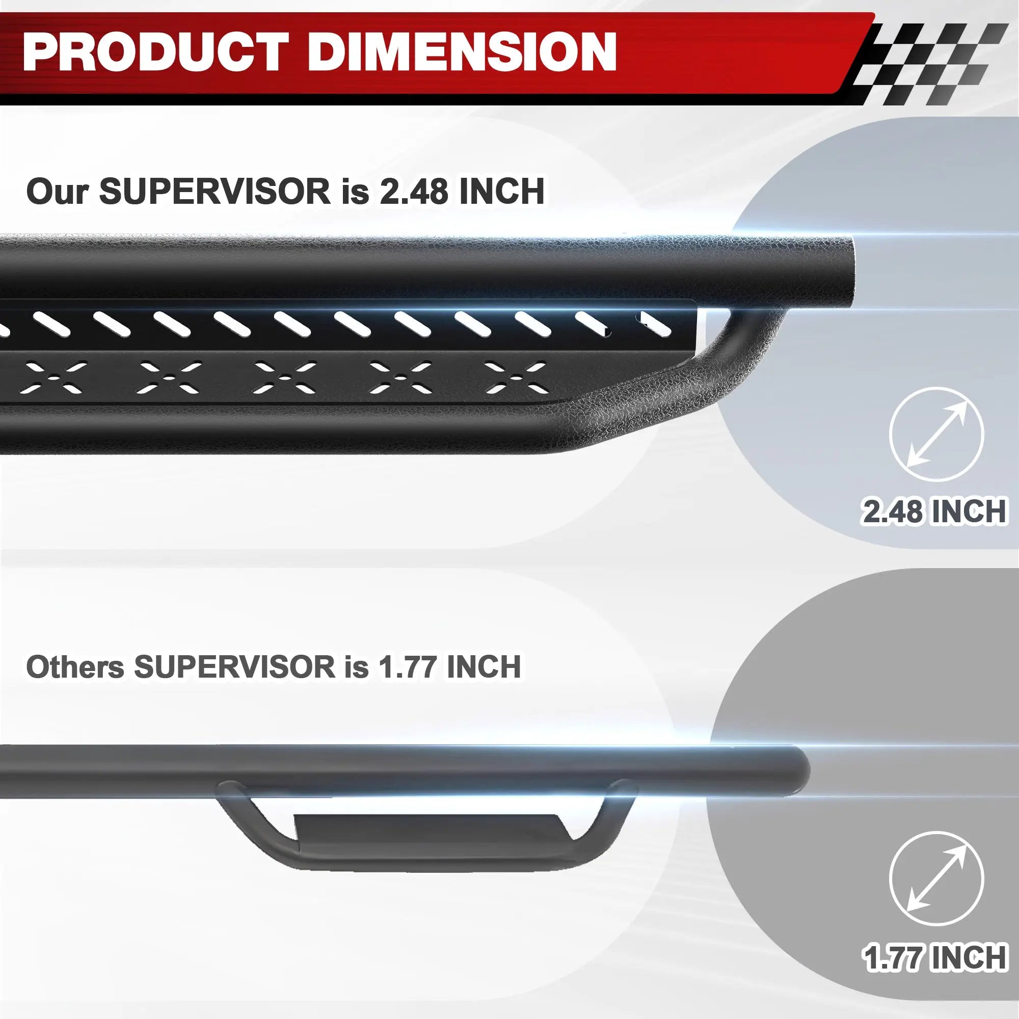 Running Boards for Ford F150 2015-2025 and  Nerf Bars for Trucks F250 F350 2017-2025 4 Doors POFENZE