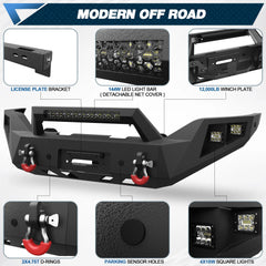 Sierra 1500 Rear Bumper and Front Bumper for GMC Sierra 1500 2016 2017 2018 Pickup Truck - POFENZE