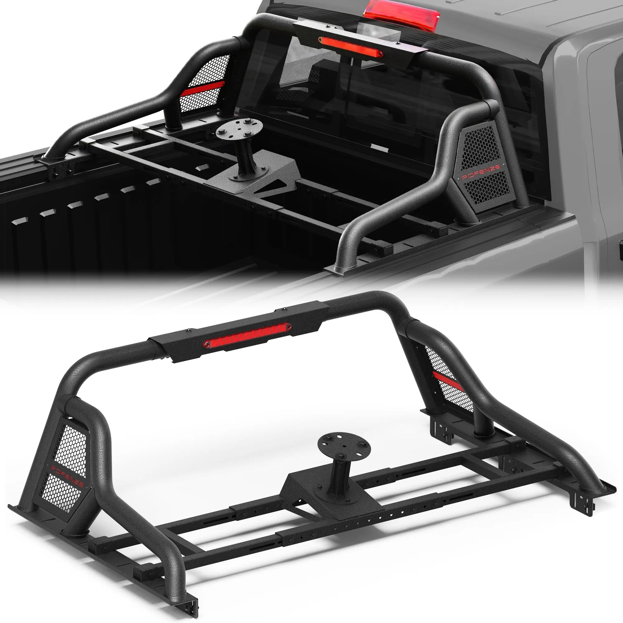 Sport Roll Bar Adjustable Truck Roll Bar 62"–67.51" Universal Fit for Toyota Tundra, Ford F150, Chevy Silverado & RAM POFENZE 