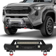 Tacoma Front Bumper for 2024 2025 2026 Toyota Tacoma with Winch Plate and Lights POFENZE 