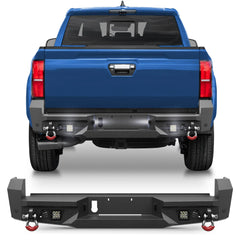 Tacoma Rear Bumper for Toyota Tacoma 2024 2025 2026 Pickup Truck Heavy Duty Steel Back Bumper POFENZE 