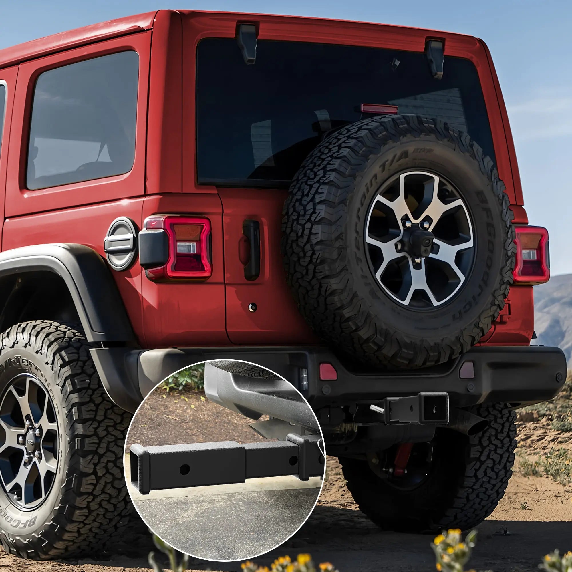 Trailer Hitch for 2 Inch Receiver Adjustable 7.3"-9.3" Drop Hitch 2 inch Receiver POFENZE