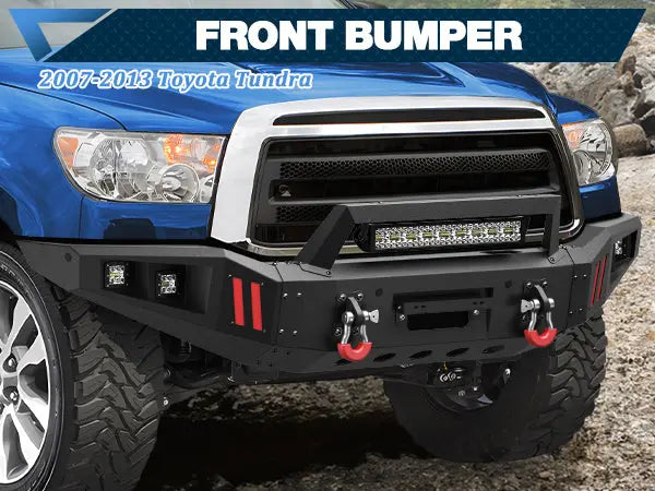 Tundra Front Bumper and Rear Bumper Set for 2007-2013 Toyota Tundra - POFENZE