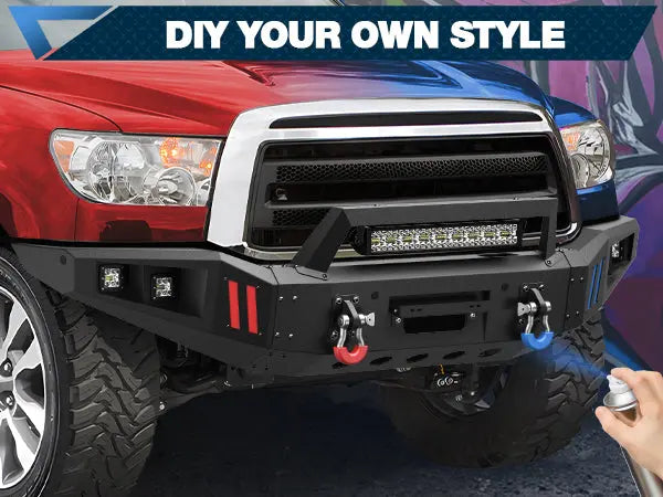 Tundra Front Bumper and Rear Bumper Set for 2007-2013 Toyota Tundra - POFENZE