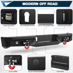 Tundra Bumper Front Bumper and Rear Bumper Set for 2007-2013 Toyota Tundra Pickup - POFENZE